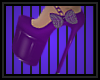 Pvc Purple Bow Shoes 