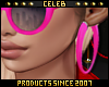 !© Neon Earrings Pink
