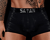Satan Latex Boxers Blk