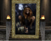 Wolf Woman in Gold Frame
