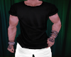 black muscle tshirt