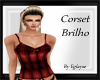 corset red brilho 