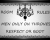 ROOM RULES