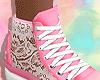 Lace Sneakers Pink