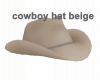 cowboy hat beige