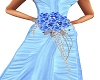Blue Rose Bridesmaid