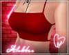 Al's Backless Red Crop T