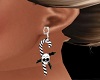 Skull Candycane Earrings