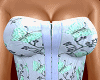 Blue Butterflies Corset