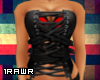 [1R] Corset :Blk/Red: