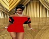 MP~PF RED COCKTAIL DRESS