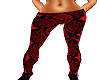 RED SNAKE SKIN LEGGINS