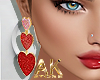 Valentine's Day Red Earr