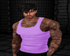 Purple tank with tats