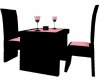 Pink&Black Table w/ pose