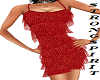 Red fringed dress