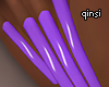 q! purple nails