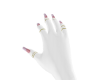 Long French Tips + Rings