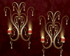 Red-Gold Wall Candles