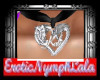 kali silv heart bow coll