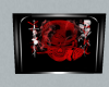 red rose skull