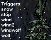 snowing winter nightRoom