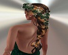 GREEN FLOWER HAIR
