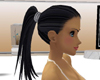 jet black ponytail hair