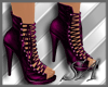 ~SA~Lace-Up Boots Purple