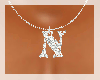 [DF] N silver necklace