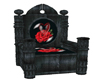 Black throne with Rose