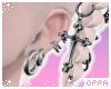 ♡ set earrings | grey