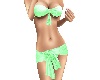 "Polkadot" green bikini