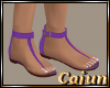 Purple Thong Sandals