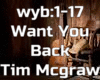 Want You Back (Country)