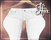 "THK+" White Jeans