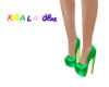 KB Green High Heels