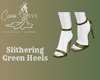 Slithering Green Heels