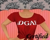 |Red IDGAF Shirt|