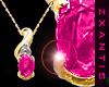 Ov PinkSapphire Necklace