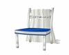 wedding chair blue/white