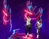 M-Neon Couple Background