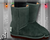 Green Cozy Holiday Boots