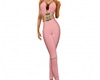 Halter Pants Outfit Pink