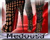 !M Netted stiletto boot