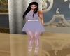 Lilac dress w/ stockings