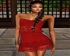Crochet Dress-Red