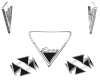 Darci 5Pc Black Set