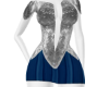 Silver Blue Mini Dress