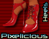 PIX laced Heels RED